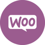 WooCommerce round logo in purple
