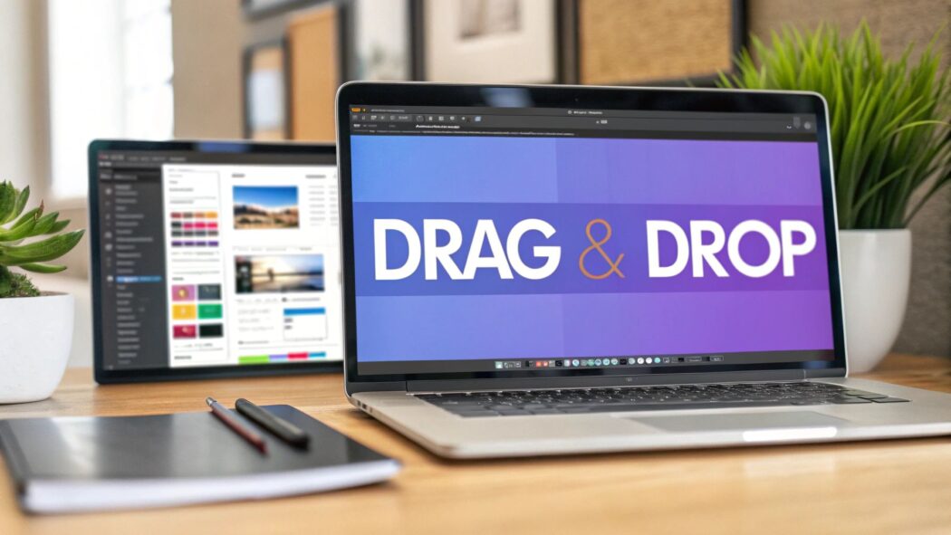 drag and drop tools for website design
