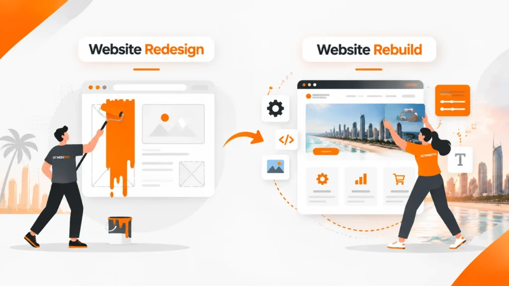 Website redesign Gold Coast