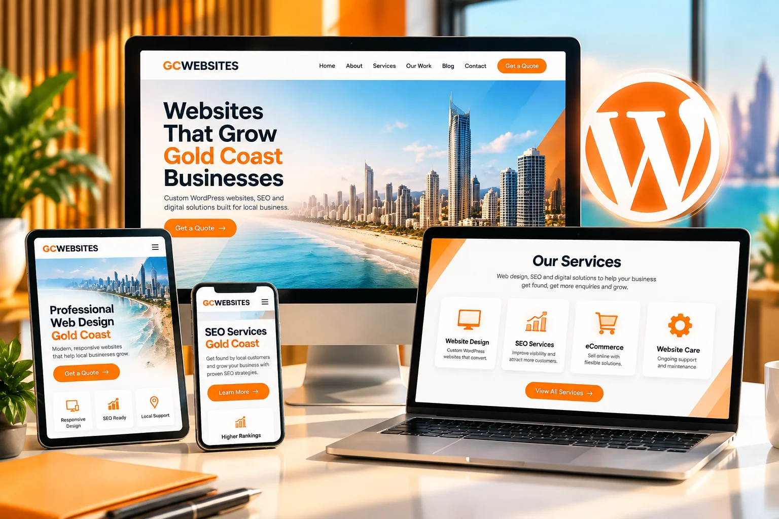 WordPress web design Gold Coast